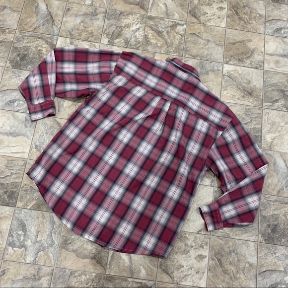 VINTAGE NWOT SEPARATE ISSUE Plaid Blouse - Picture 2 of 7
